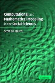 Cover of Computational and Mathematical Modeling in the Social Sciences by Scott de Marchi