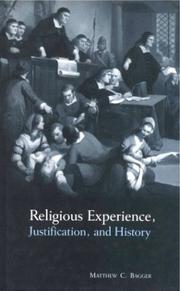 Cover of Religious experience, justification, and history by Matthew C. Bagger