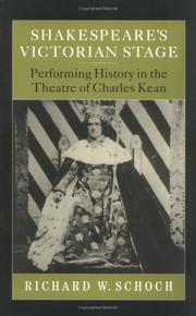 Front cover of Shakespeare's Victorian Stage by Richard W. Schoch