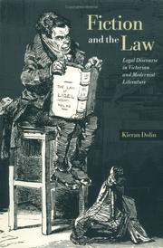 Front cover of Fiction and the law by Kieran Dolin