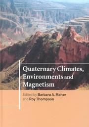 Cover of Quaternary climates, environments, and magnetism by Roy Thompson