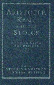 Front cover of Aristotle, Kant, and the Stoics by Jennifer Whiting
