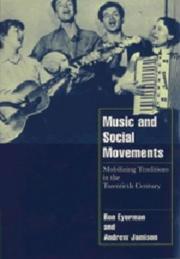Front cover of Music and social movements by Ron Eyerman