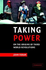 Cover of Taking power by John Foran