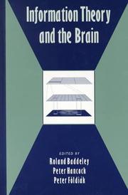 Cover of Information theory and the brain by Peter Hancock