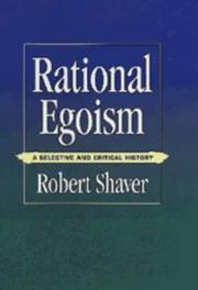 Cover of Rational Egoism by Robert Shaver