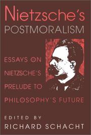 Front cover of Nietzsche's Postmoralism by Richard Schacht