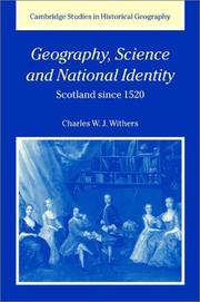 Cover of Geography, Science and National Identity by Charles W. J. Withers