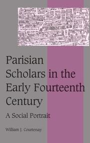 Cover of Parisian scholars in the early fourteenth century by William J. Courtenay