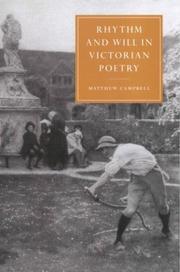 Front cover of Rhythm and will in Victorian poetry by Matthew Campbell