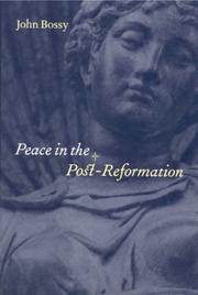Front cover of Peace in the post-Reformation by John Bossy