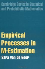 Front cover of Applications of empirical process theory by S. A. van de Geer