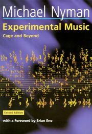 Cover of Experimental music by Michael Nyman