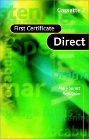 Front cover of First Certificate Direct Cassette set (First Certificate Direct) by Mary Spratt