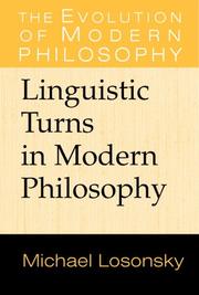 Front cover of Linguistic turns in modern philosophy by Michael Losonsky
