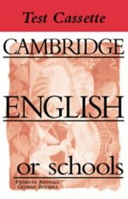 Front cover of Cambridge English for Schools Tests 3 Audio Cassette (Cambridge English for Schools) by Patricia Aspinall