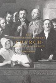 Cover of The nineteenth-century church and English society by Frances Knight