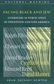 Front cover of Facing Black and Jew by Adam Zachary Newton