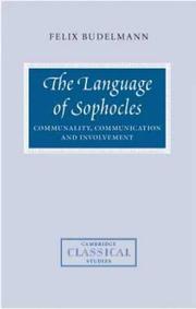 Front cover of The Language of Sophocles by Felix Budelmann