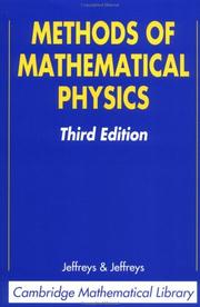 Cover of Methods of mathematical physics by Harold Jeffreys