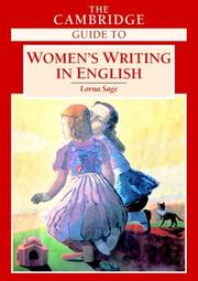 Cover of The Cambridge guide to women's writing in English by Lorna Sage