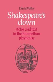 Cover of Shakespeare's clown by David Wiles