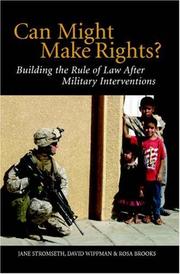 Cover of Can might make rights? by Jane Stromseth