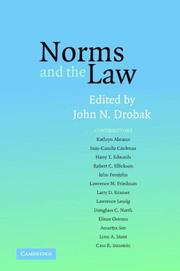 Front cover of Norms and the Law by John N. Drobak