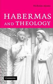 Cover of Habermas and Theology by Nicholas Adams