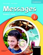 Cover of Messages 1 Student's Pack Italian Edition (Messages) by Diana Goodey