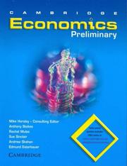 Cover of Cambridge Economics Preliminary by Mike Horsley