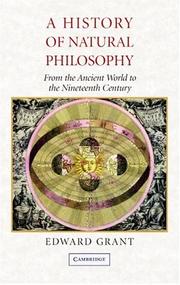 Front cover of A History of Natural Philosophy by Edward Grant