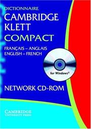 Front cover of Dictionnaire Cambridge Klett Francais-Anglais/English-French Network CD-ROM by Unknown