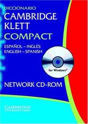 Front cover of Diccionario Cambridge Klett Espanol-Ingles/English-Spanish Network CD-ROM by Unknown
