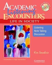 Front cover of Academic listening encounters by Kim Sanabria