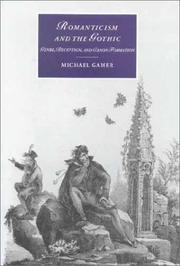 Cover of Romanticism and the Gothic by Michael Gamer