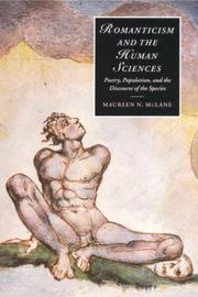 Cover of Romanticism and the human sciences by Maureen N. McLane