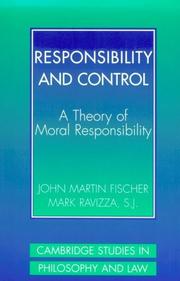 Cover of Responsibility and Control by John Martin Fischer