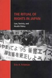 Front cover of The Ritual of Rights in Japan by Eric A. Feldman