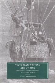 Front cover of Victorian writing about risk by Elaine Freedgood