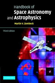 Front cover of Handbook of space astronomy and astrophysics by Martin V. Zombeck