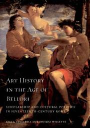 Front cover of Art history in the age of Bellori by Janis Callen Bell