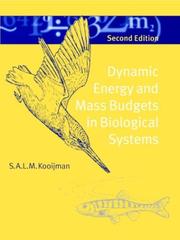 Front cover of Dynamic energy and mass budgets in biological systems by S. A. L. M. Kooijman