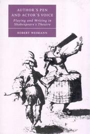 Front cover of Author's pen and actor's voice by Robert Weimann