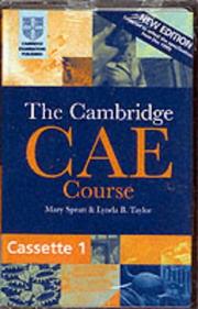 Front cover of The Cambridge CAE Course Audio Cassette Set by Mary Spratt