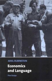 Cover of Economics and Language by Ariel Rubinstein