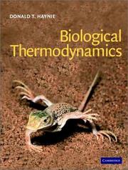 Front cover of Biological Thermodynamics by Donald T. Haynie