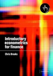 Cover of Introductory Econometrics for Finance by Chris Brooks