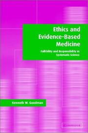 Front cover of Ethics and Evidence-Based Medicine by Kenneth W. Goodman