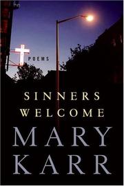 Cover of Sinners welcome by Mary Karr